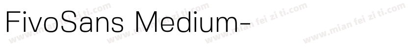 FivoSans Medium字体转换